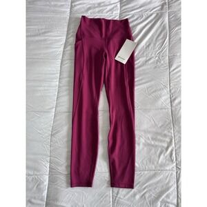 New Lululemon Align HR Pant 25" Size 4 Legging W/Pockets Smoke Magenta NWT